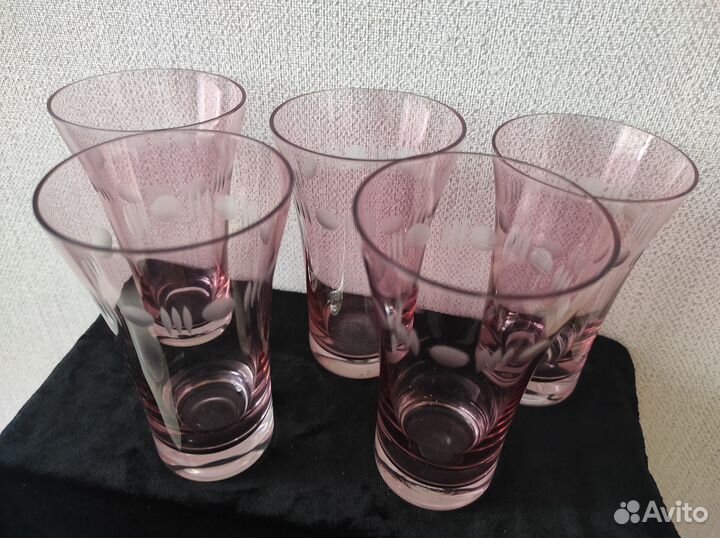 Стопки (рюмки) из цветного стекла Тарбеклаас