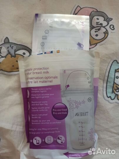 Пакеты Philips Avent для хранения грудного молока