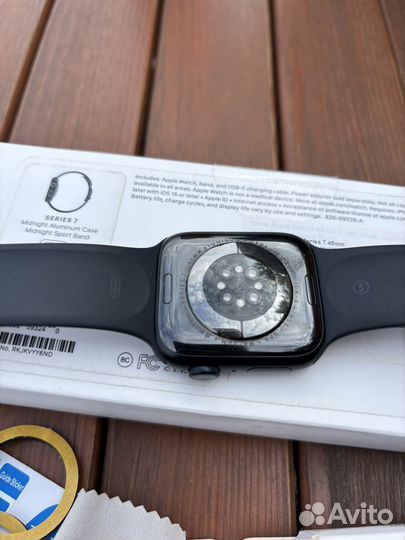 Часы apple watch 7 45 mm midnight