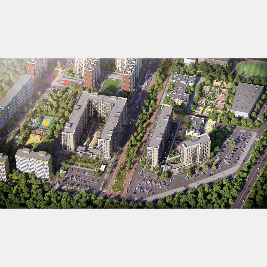 2-к. квартира, 46,7 м², 4/12 эт.