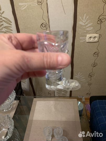 Рюмки хрусталь сапожок