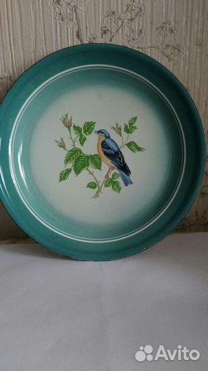 Тарелка настенная эмалированная СССР