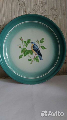 Тарелка настенная эмалированная СССР