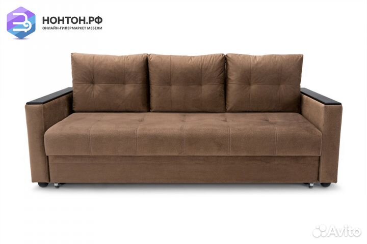 Диван еврокнижка Денвер светло-коричневый