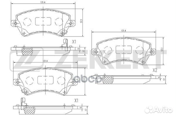 Колодки торм. диск. передн. Toyota Corolla (E12