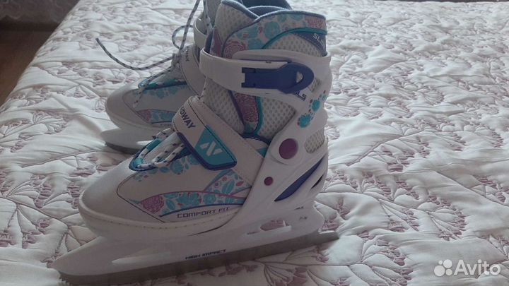 Коньки раздвижные для девочки р.31-36