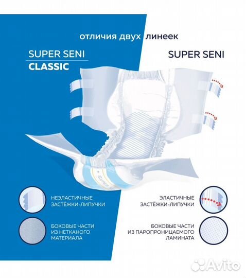 Памперсы для взрослых seni 2