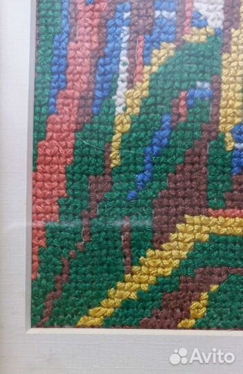 Картина вышитая крестиком ручная работа