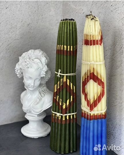 Свечи цветные восковые освященные и не освященные