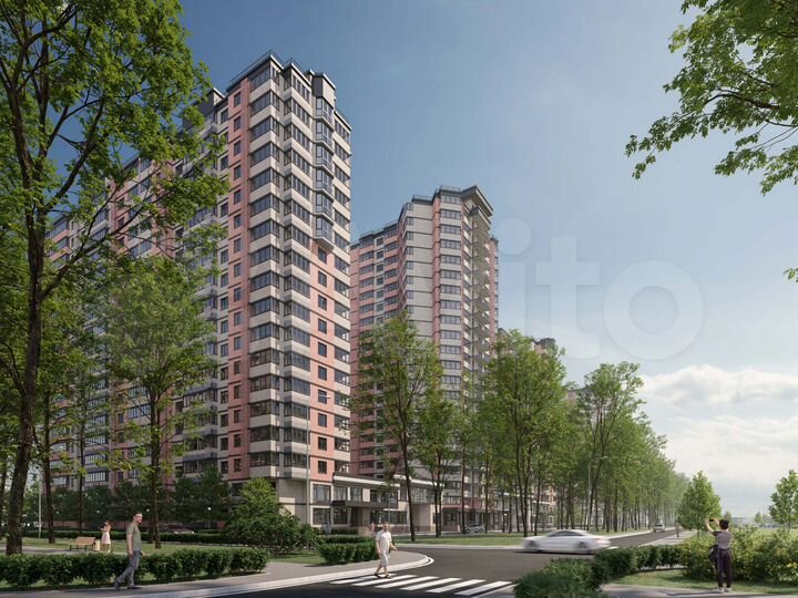 2-к. квартира, 53,5 м², 13/18 эт.