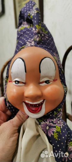 Клоун Арлекин винтажный