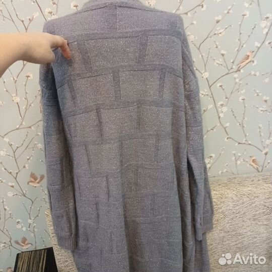 Кардиган длинный из альпаки