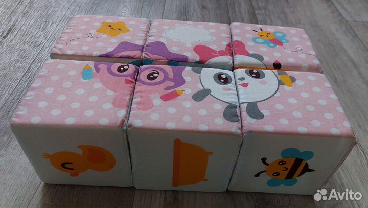 Развивающий кубик мягкий