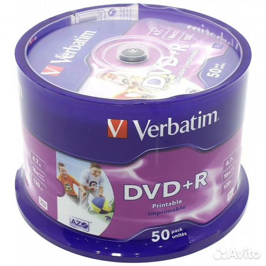 Оптический диск DVD+R диск Verbatim 4,7Gb #81793