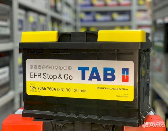 Аккумулятор новый TAB EFB stop&GO 70Ач