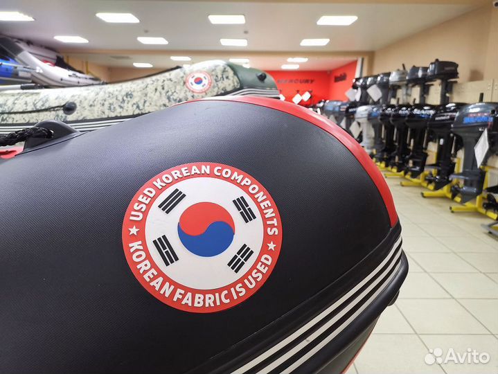 Лодка mishimo спорт 430 в красном цвете