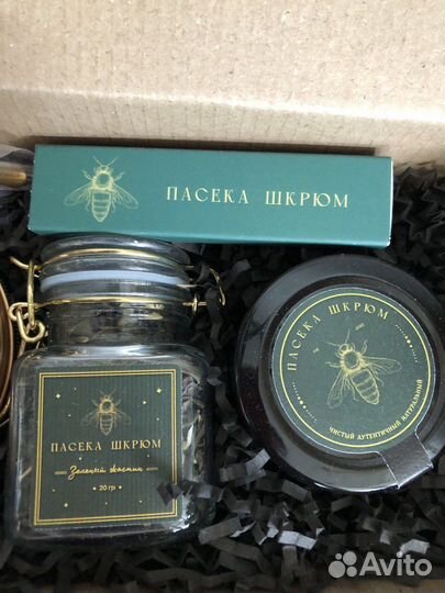 Набор подарочный чай, соль, мед