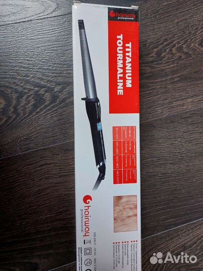 Конусная плойка hairway professional black&Silver