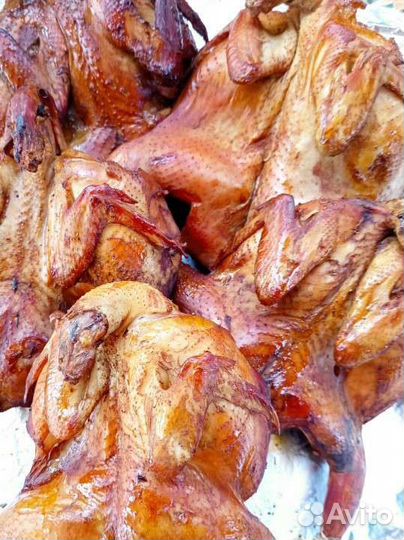 Перепела горячего копчения