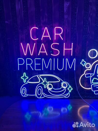 Неоновая вывеска для бизнеса