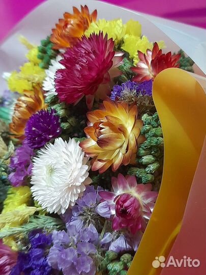 Букет из сухоцветов на 1 сентября