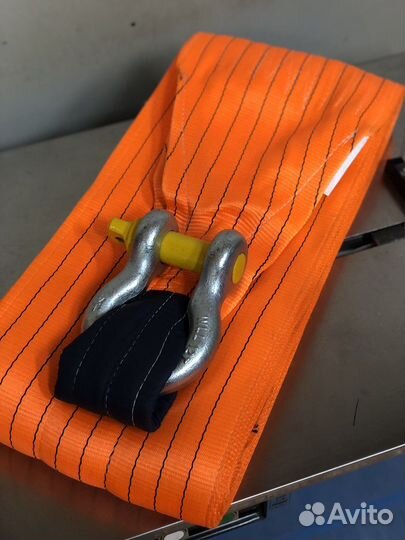 Трос буксировочный 70 тн. / 8 м. + скоба 70 тн