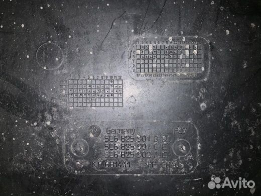 Защита, высокопрочный пластик, оригинал VW polo