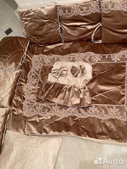 Детское постельное белье в кроватку с бортиками