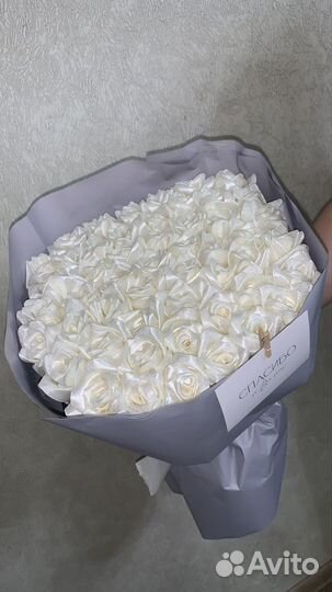 Букет из атласных лент