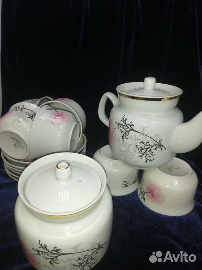 Сервиз чайный фарфор Богданович СССР