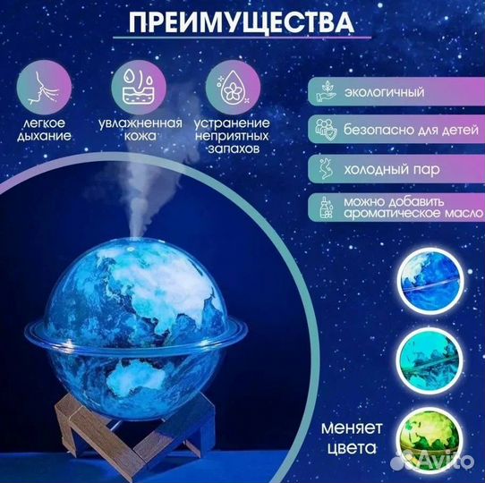 Увлажнитель воздуха ночник 