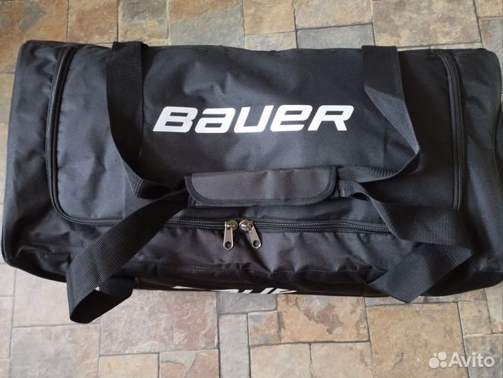 Баул хоккейный сумка без колёс чёрная