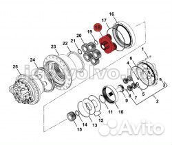 Шестерня передачи JCB220, 332/H3928