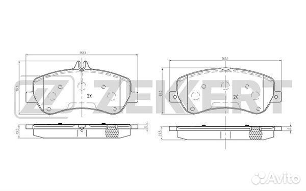 Колодки тормозные mercedes benz GLK E-class