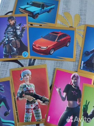 Наклейки Panini Fortnite Golden Frame Series