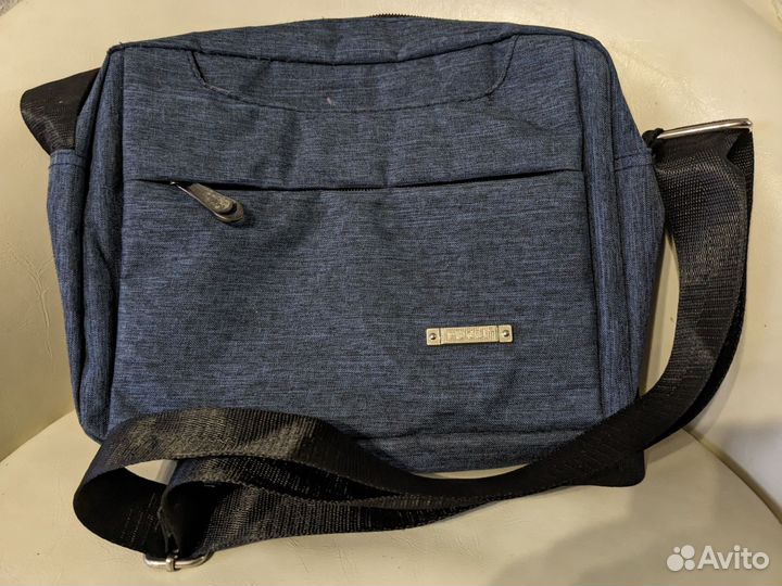 Сумка мужская тканевая с длинной ручкой