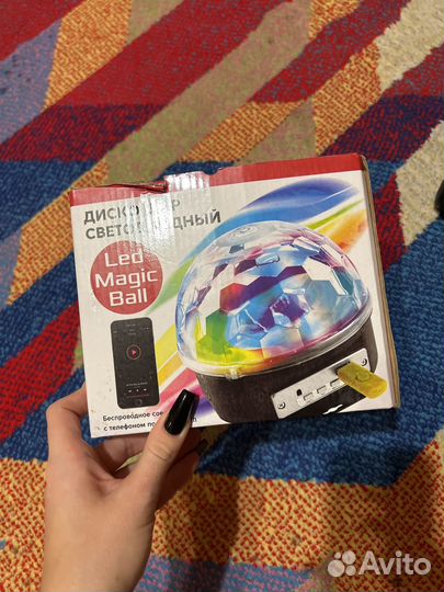Светодиодный дискошар с bluetooth