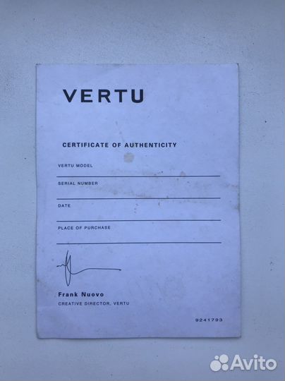 Vertu Ascent Ti