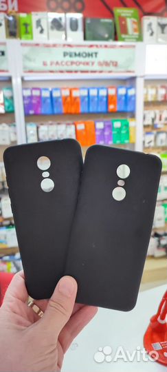 Чехол для Xiaomi Redmi 5 Plus (силикон/черный)