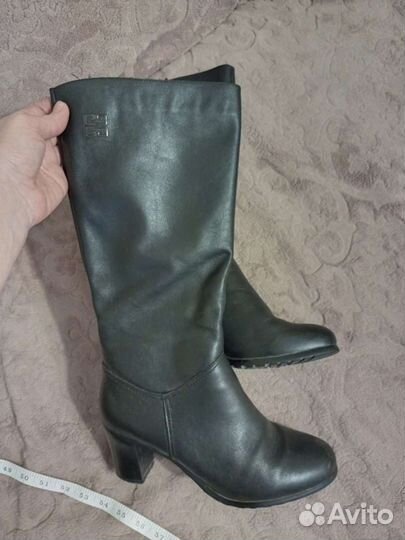 Сапоги зимние кожаные 40 размер