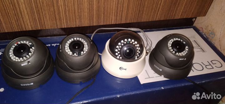 Комплект видеонаблюдения на 4 камеры с жест диск