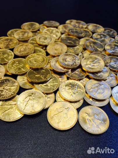 Червонец сеятель, золото 900 проба, 75-82гг