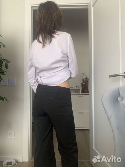 Винтажные брюки на низкой посадке