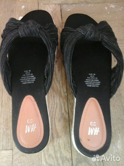 Эспадрильи, шлёпки, сабо женские H&M