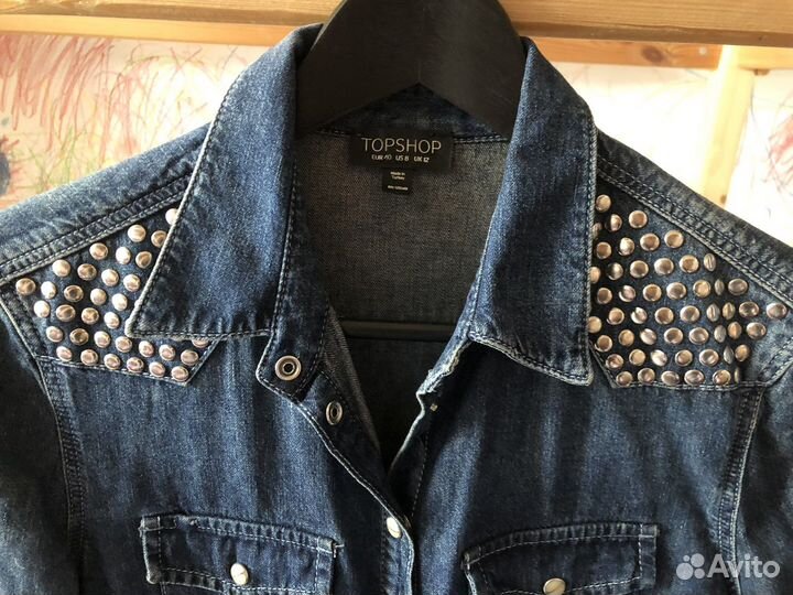 Джинсовая рубашка topshop