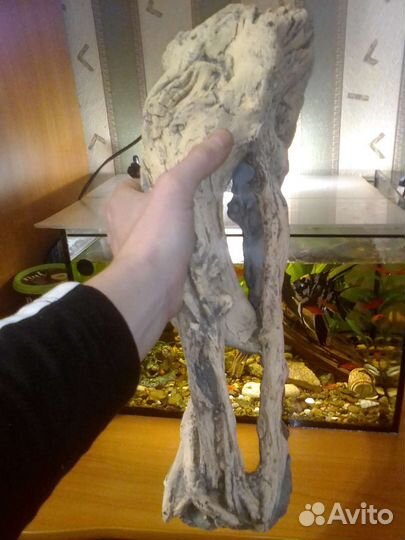 Коряга в аквариум