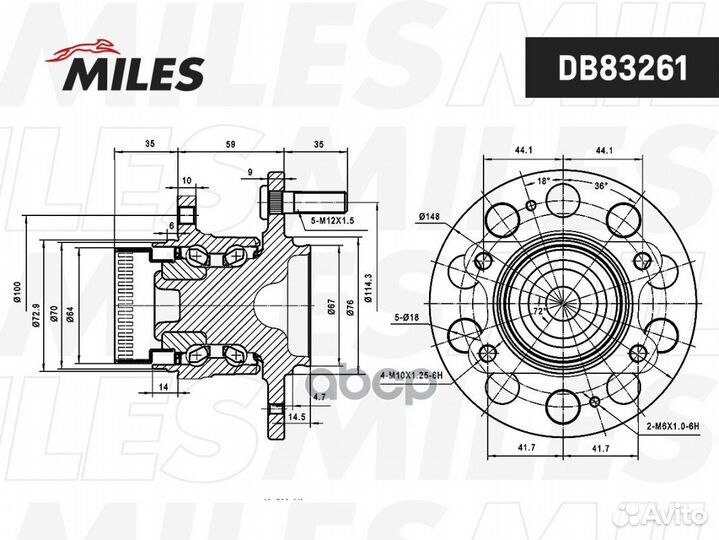 1 Ступица с подшипником hyundai IX35/I40/KIA