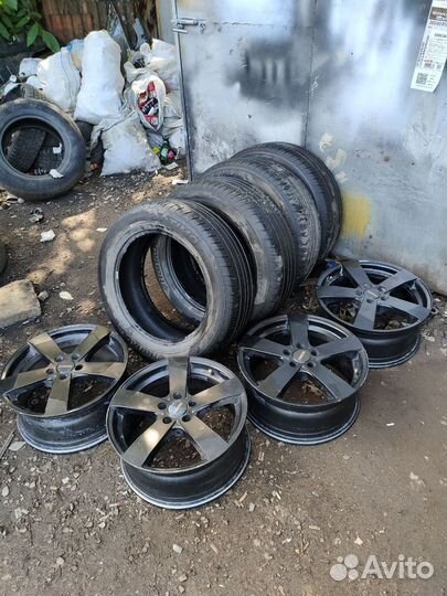 Комплект дисков Dezent RE Dark 5/108 Ford