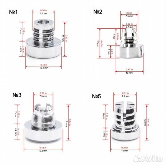 Фальшболты, пластиковые болты