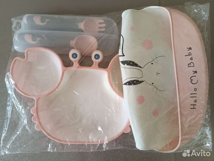 Детская посуда для кормления силиконовая